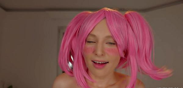  Inside pussy camera cumshot - cosplay hentai girl get full of cum - Creampie!